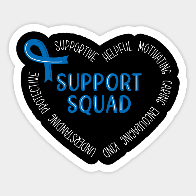 Colon Cancer Support Squad Sticker by TheBestHumorApparel